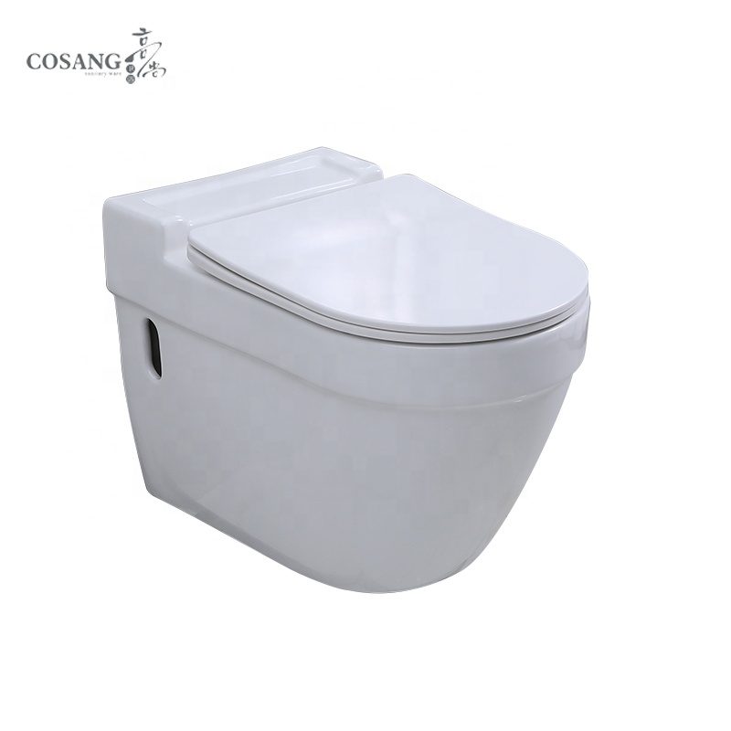 Hot products sanitary ware bathroom white ceramic wc washdown Back to wall toilet for European